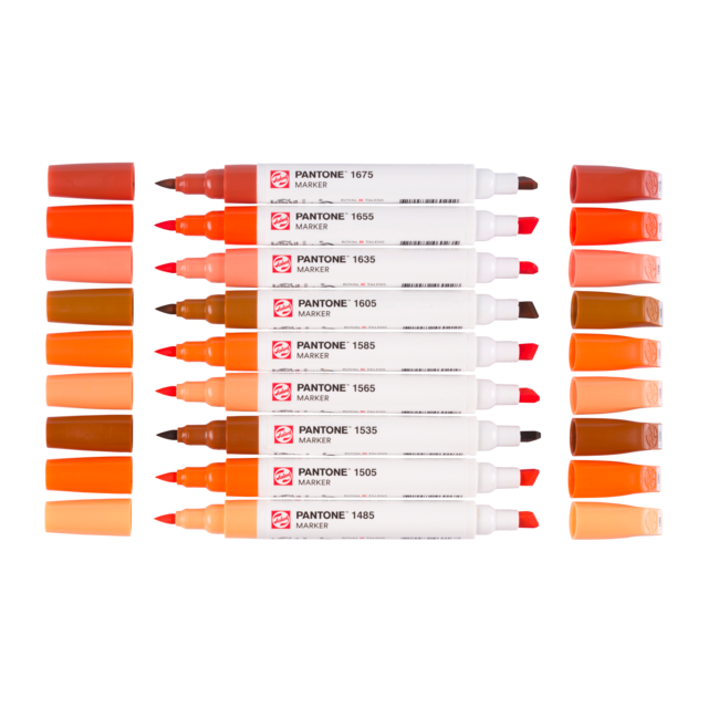 Talens | Pantone marker set x9 Warm Red - Afbeelding 2
