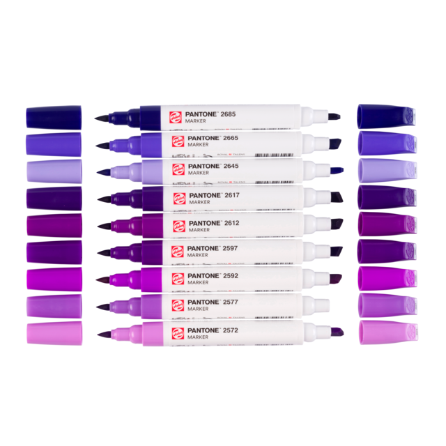 Talens | Pantone marker set x9 Purple - Afbeelding 2