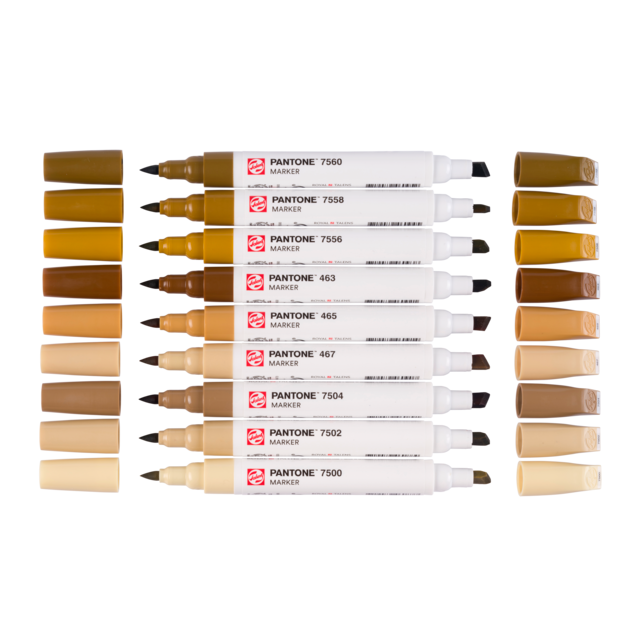 Talens | Pantone marker set x9 Brown - Afbeelding 2