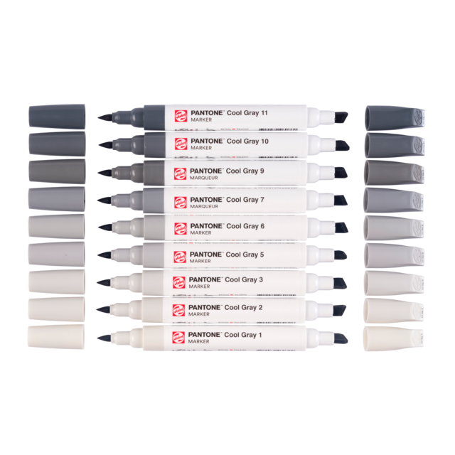 Talens | Pantone marker set x9 Cool Gray - Afbeelding 2