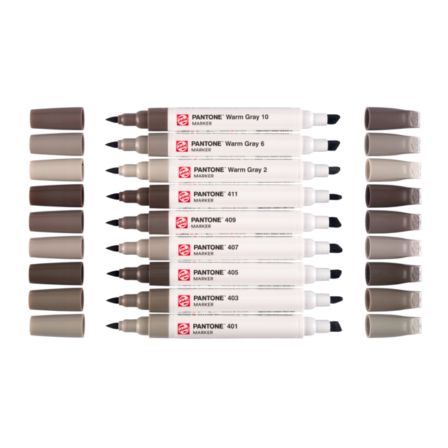 Talens | Pantone marker set x9 Warm Gray - Afbeelding 2