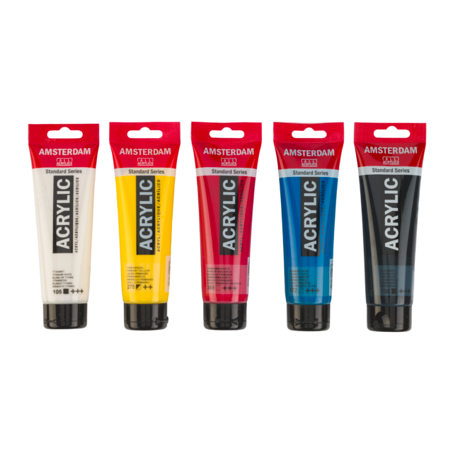 Amsterdam Standard Series acrylverf primaire set | 5 x 120 ml - Afbeelding 1
