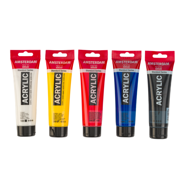 Amsterdam Standard Series acrylverf mengset 5x 120 ml - Afbeelding 1