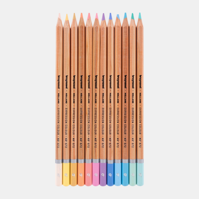 Bruynzeel Expression Kleurpotloden pasteltinten blik 12 - Afbeelding 1