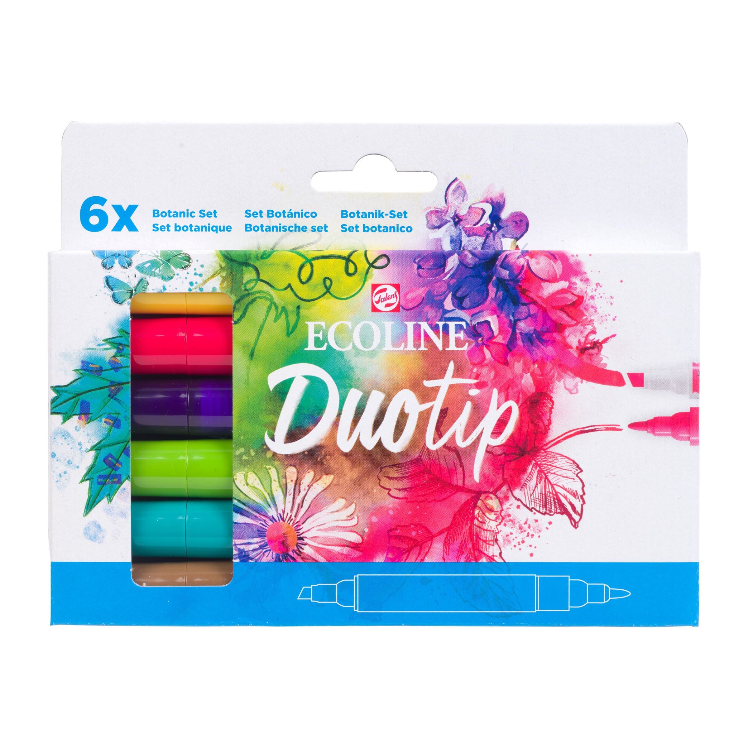 Duotip Ecoline markers botanische set | 6 kleuren - Afbeelding 3