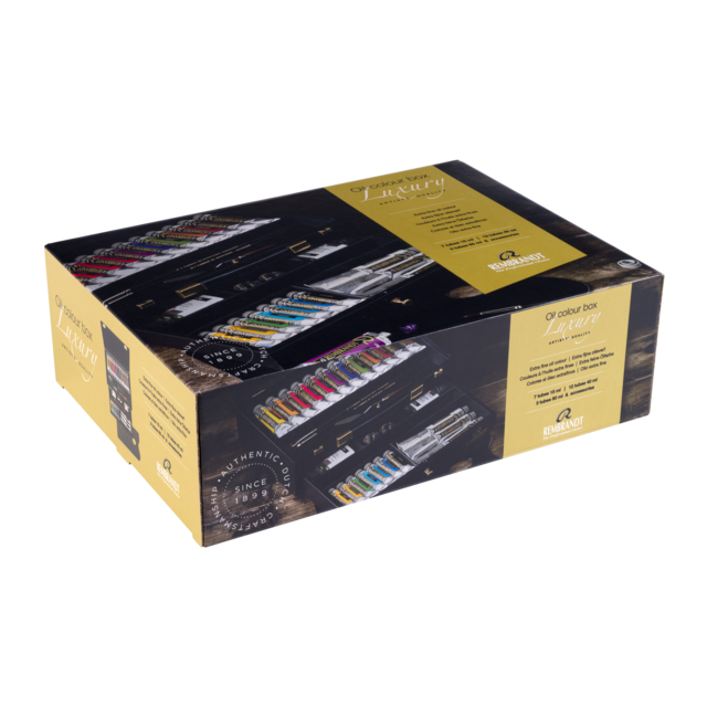 Rembrandt Olieverf set Luxury in houten kist | 7 x 15 ml + 12 x 40 ml + 3 x 60 ml + accessoires - Afbeelding 3