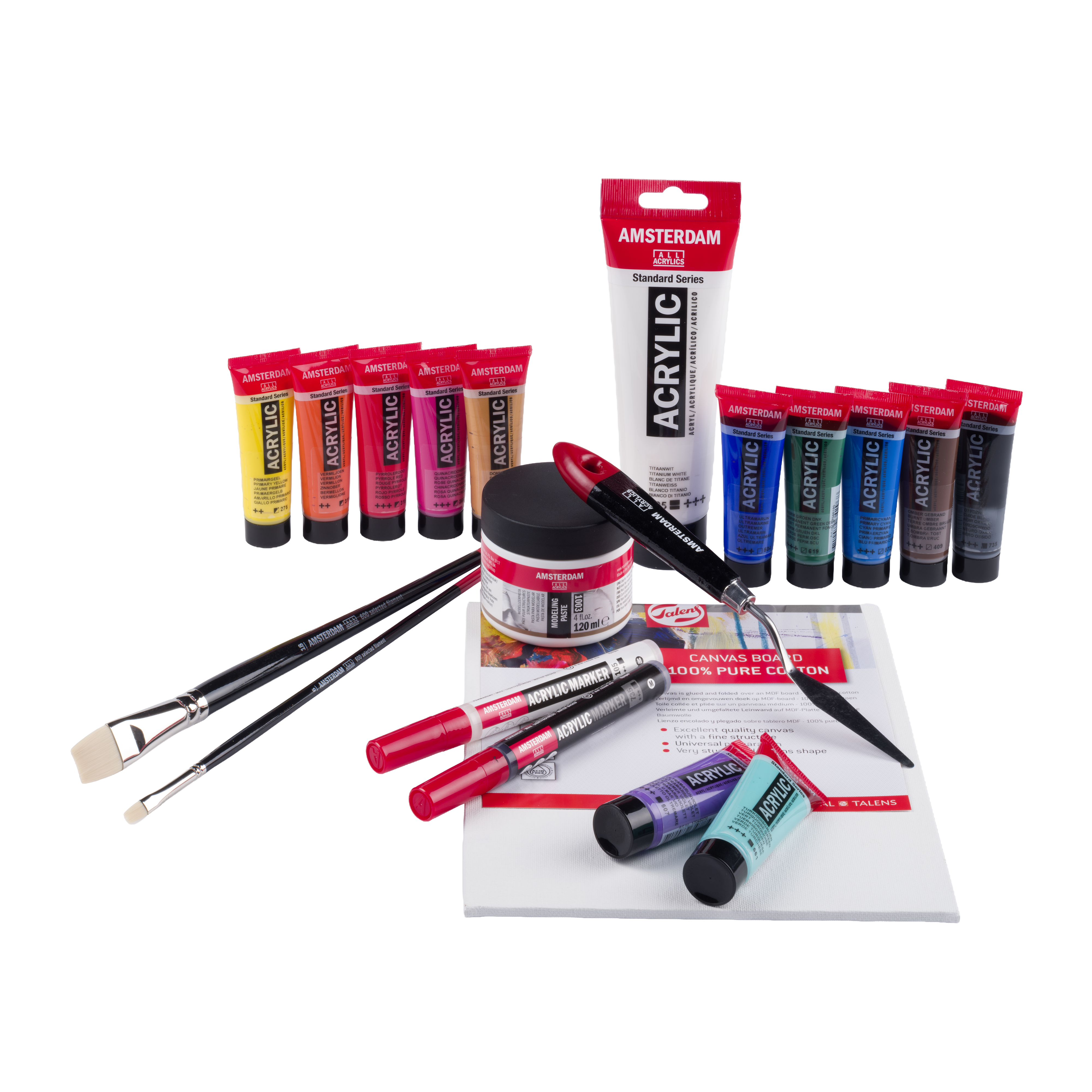 Amsterdam Acrylic Create Set met 20 onderdelen