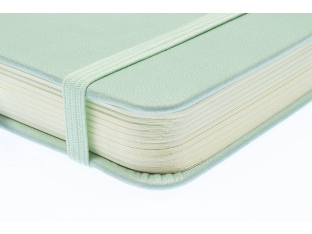 Schetsboek Kangaro A5 mint 80 blad 140gr roomwit met  elastiek en lint - Afbeelding 2