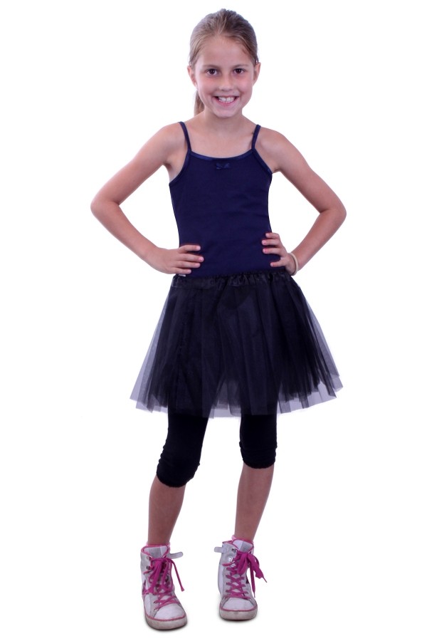 Tule rokje kids zwart one size - one size