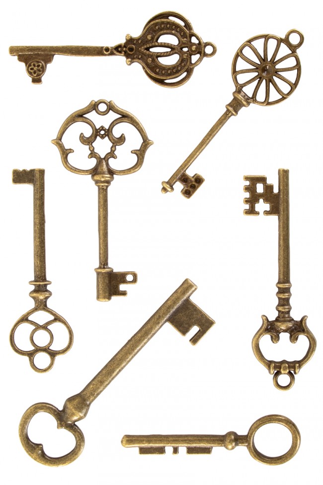 Steampunk sleutels 7 ass. HPC
