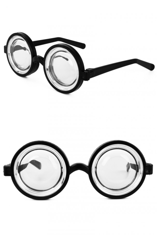 Jampot bril + dikke glazen - Nerdbril