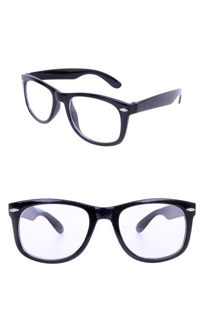 Blues brother bril zwart met blank glas