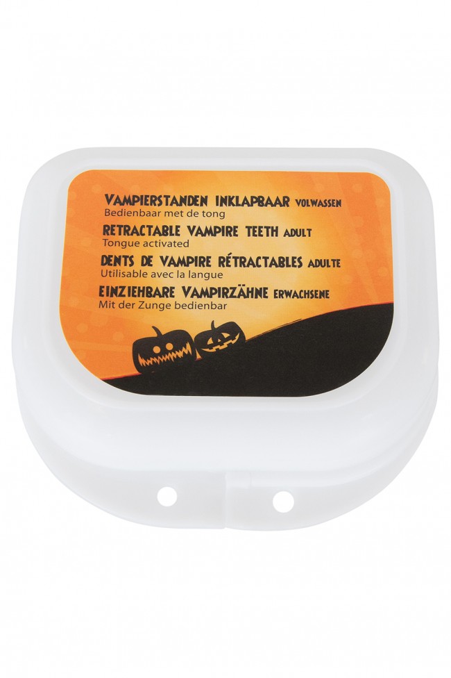 Intrekbare Vampier Tanden Gebit Luxe - Afbeelding 2