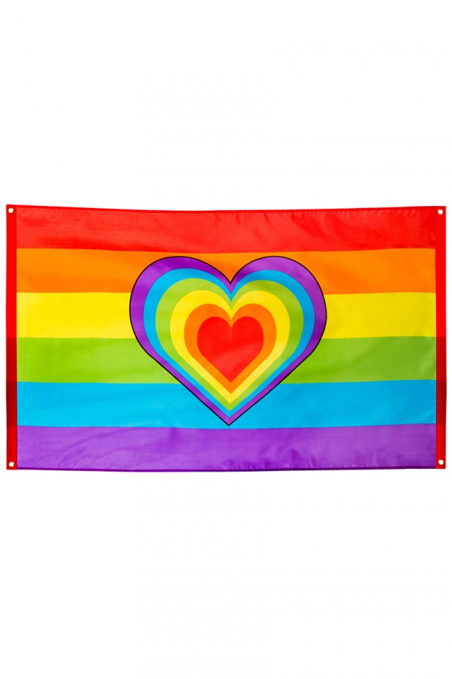 Gevelvlag regenboog pridevlag (90x150cm)