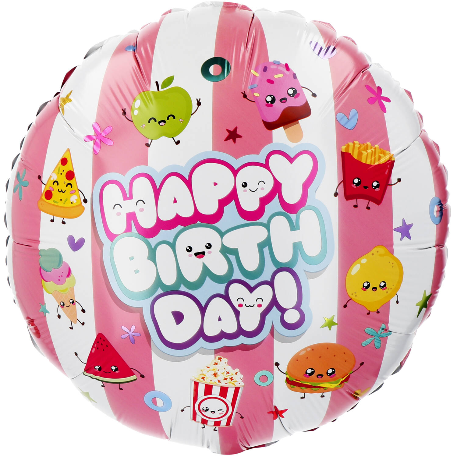 Folie Heliumballon ’Kawaii Party Happy Birthday!" (Ø45cm)