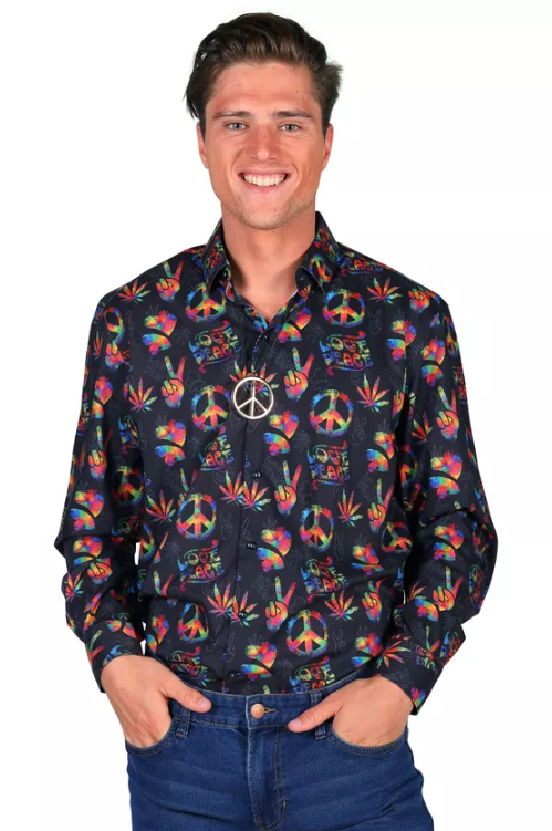 Heren overhemd "All seasons", Peace M (39/40)