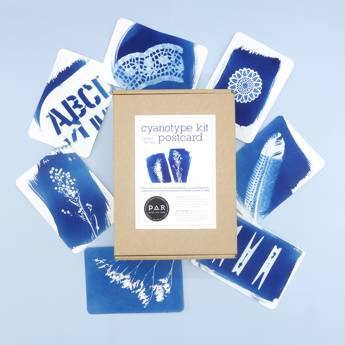 PAR Cyanotype kit - Postkaarten Set
