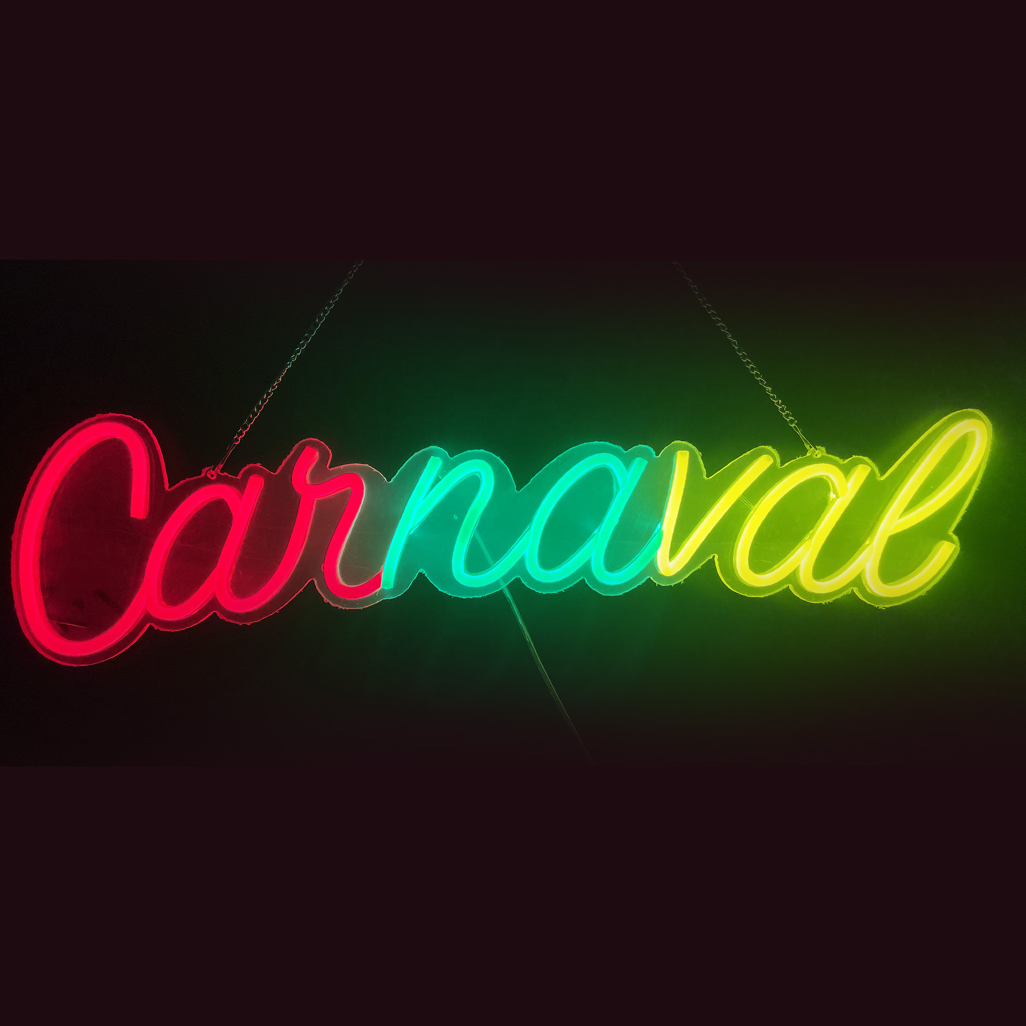 Neon licht "Carnaval" 60 x 1,5 x 16 cm