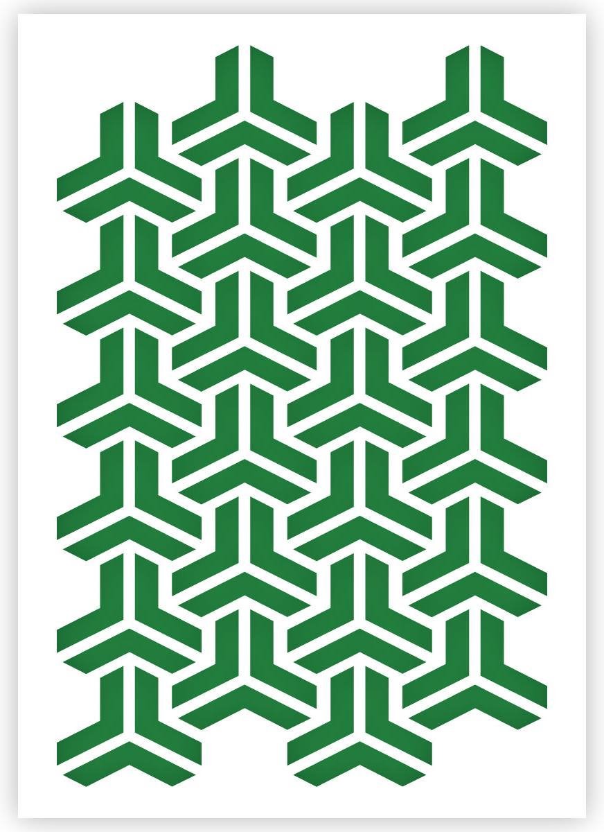A4 Stencil Sjabloon Escher - Afbeelding 2