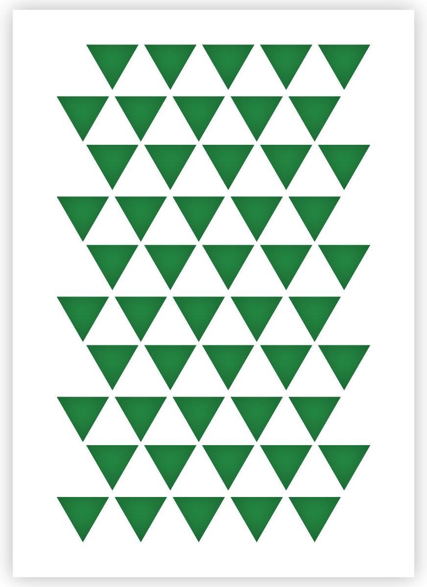 A4 Stencil Sjabloon Driehoeken - Afbeelding 2