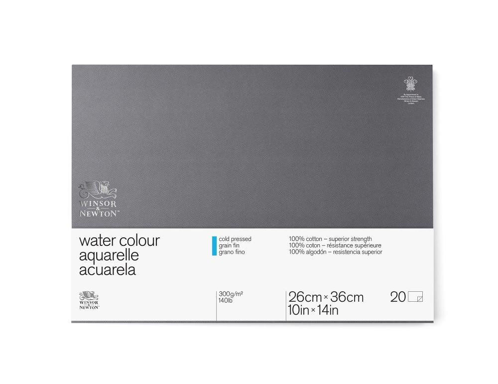 Winsor & Newton Professional Aquarelpapier Grain fin Blok 4-zijdig gelijmd 300gr 20 vel 25,4x35,6cm