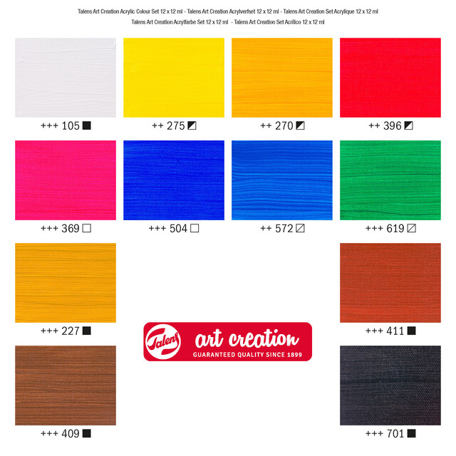 Art Creation Acrylverf Set 12x12ml - Afbeelding 2