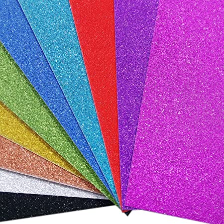 Glitterkarton Kangaro 50x70cm 300gr. - keuze uit 17 kleuren