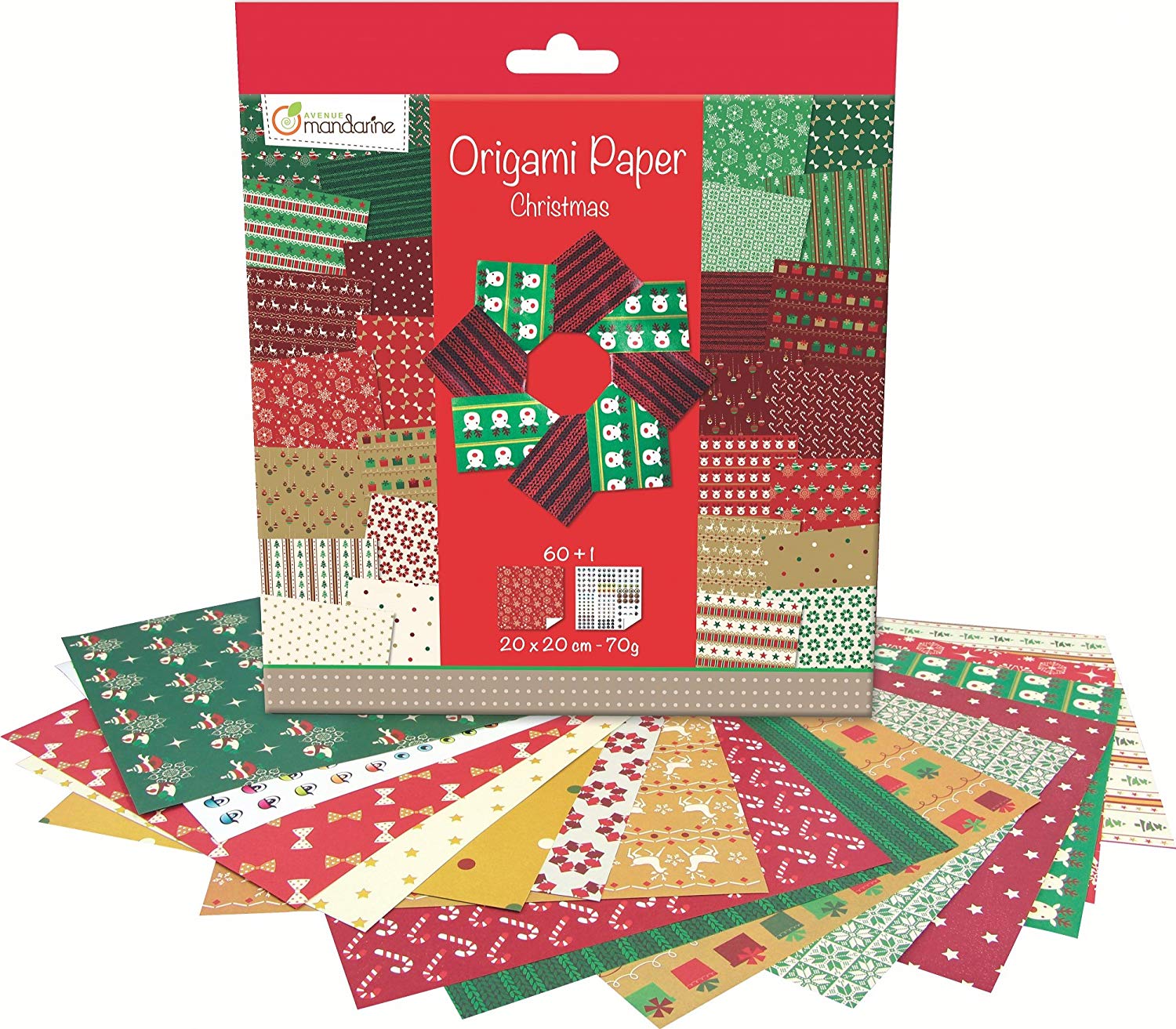 Origami 20x20 Christmas deco12