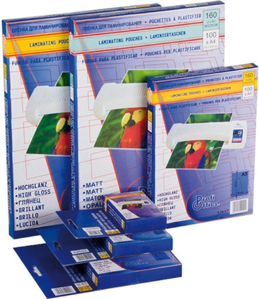lamineerhoes ProfiOffice 80 micron 100 vel A4 216x303mm