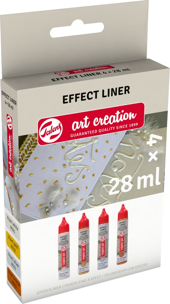Talens Art Creation Effektliner Set 4 x 28 ml Standaard Parel