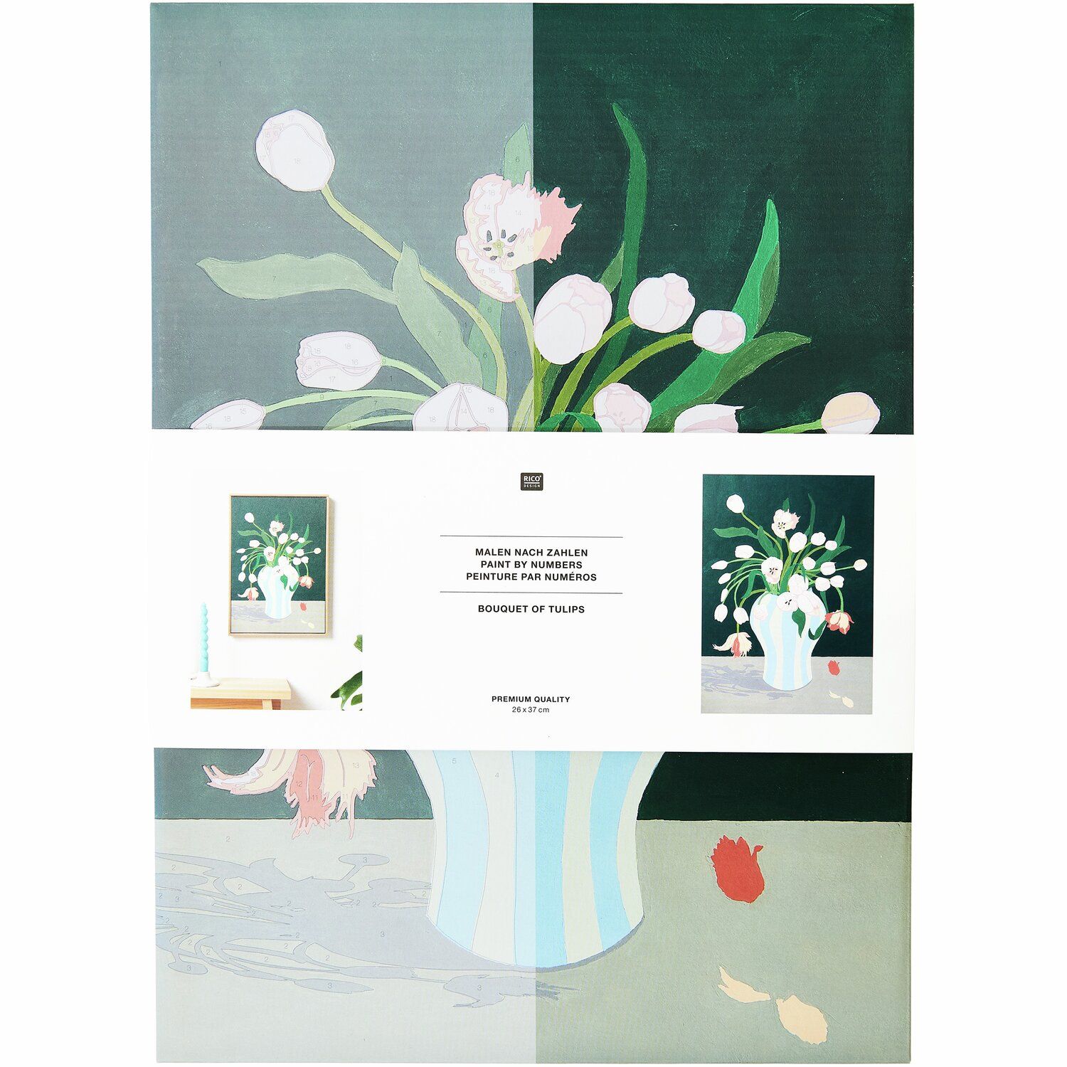 Rico Schilderen Op Nummer Tulpen Boeket 26x37cm