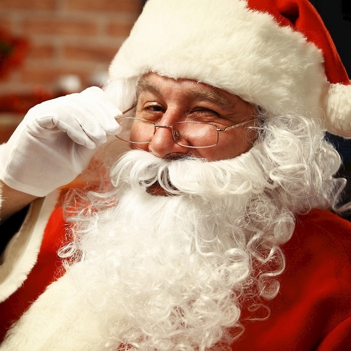 Kerstman Baardstel Budget Synthetische  Haren bs12