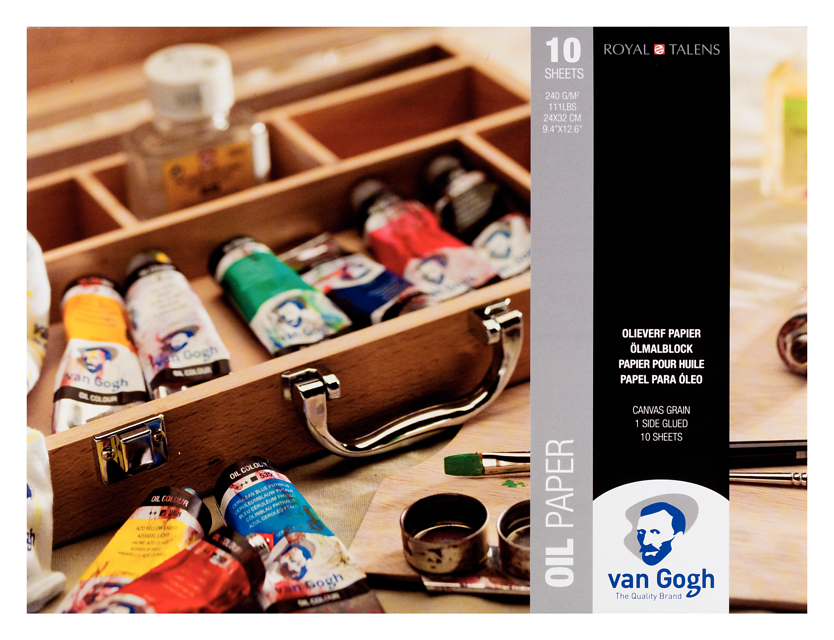 Van Gogh Blok met olieverfpapier 10 vellen 240 g formaat 24 x 32 cm