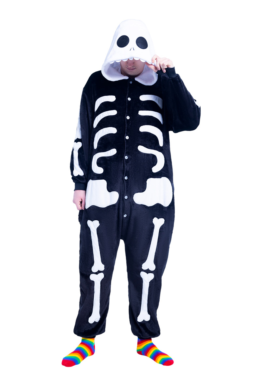 Onesie Skelet Kostuum  "Geen Ruggengraat"