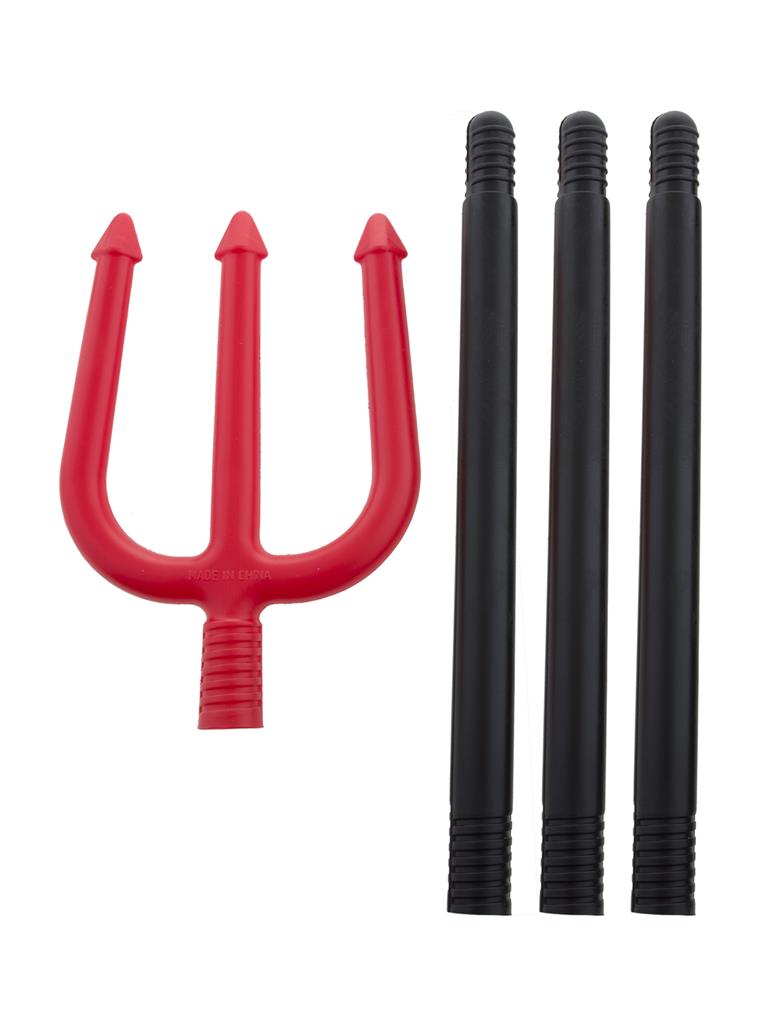 Duivel Drietand/Vork 113cm 4-delig. - Afbeelding 2