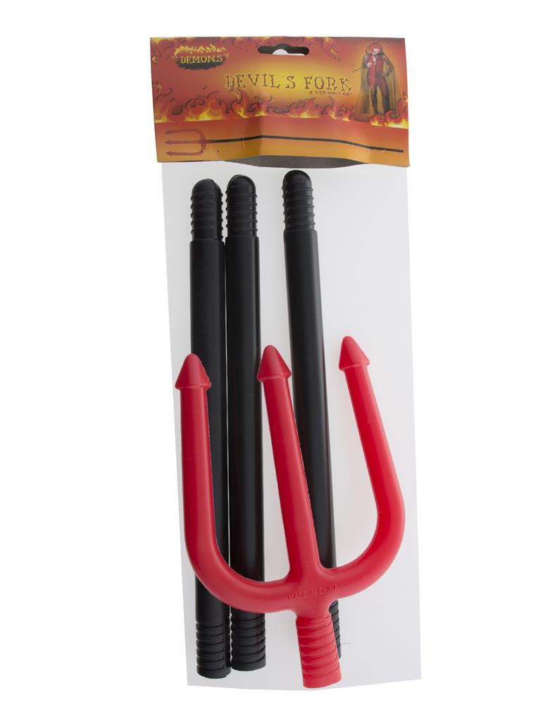 Duivel Drietand/Vork 113cm 4-delig. - Afbeelding 3