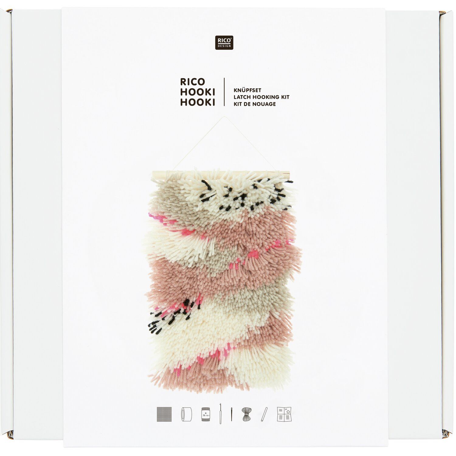 Hooki Hooki knoopset muurhanger neon landschap 20x30cm - Afbeelding 4
