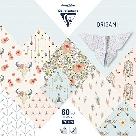 ORIGAMI pack 60 sheets 15x15 - Boheme chic