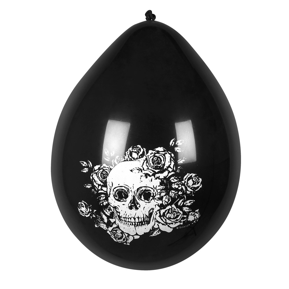 Set 6 Latex ballonnen Day of the dead (25 cm)