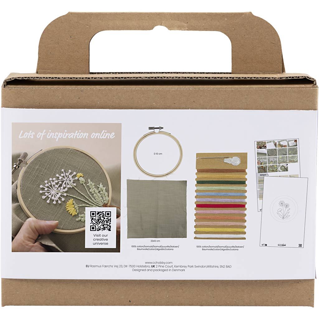 Mini hobbyset borduurset, Dusty Groen - Afbeelding 2