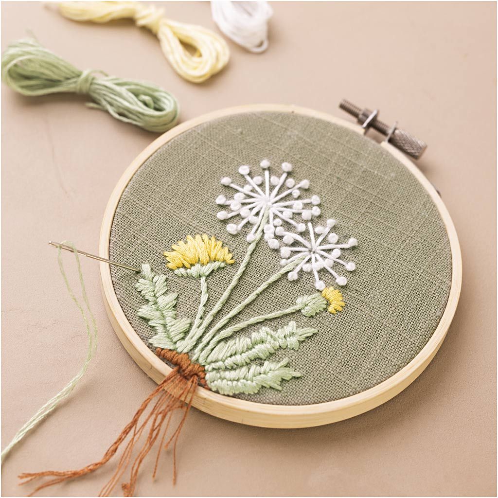 Mini hobbyset borduurset, Dusty Groen - Afbeelding 3