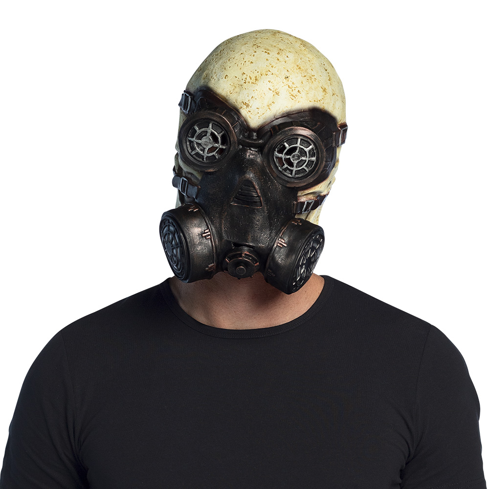 Latex Hoofdmasker Gas Schedel/Doodshoofd