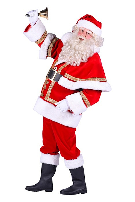 Kerstman polyester deluxe (mt XL)