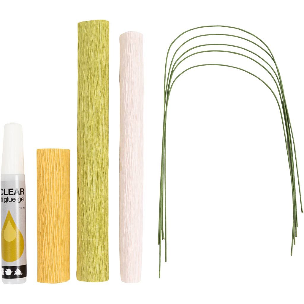 Mini Hobbyset Crêpepapier, Kersentak - Afbeelding 3
