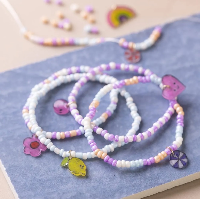 Mini Hobbyset Sieraden, Krimpfolie armbanden, 1 doos - Afbeelding 3