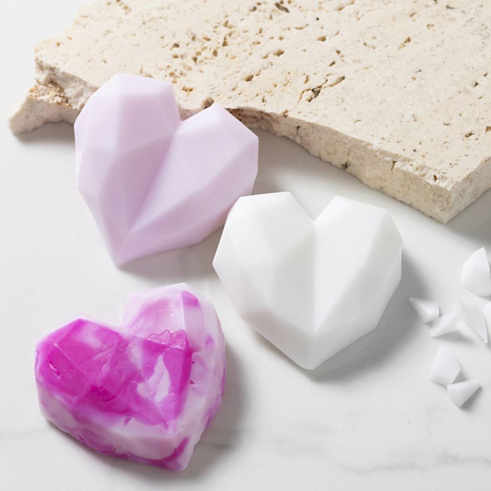 Mini Hobbyset Zeep Maken, Harten, roze,  - Afbeelding 4