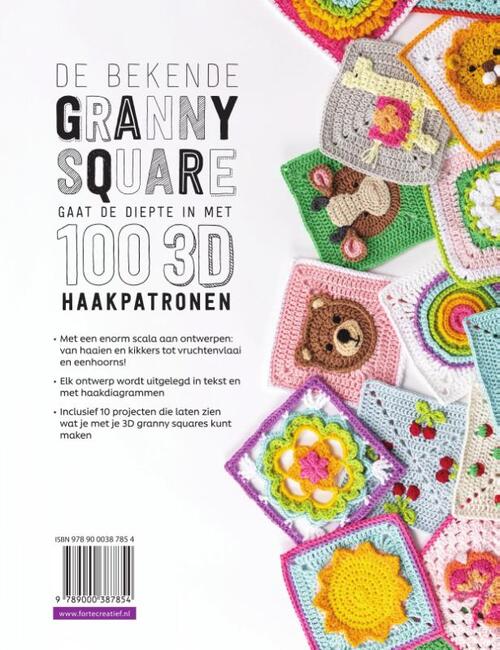 3D Granny Squares 100 Haakpatronen Voor Pop-Up Granny Squares - Celine Semaan, Caitie Moore, Sharna Moore - Afbeelding 1