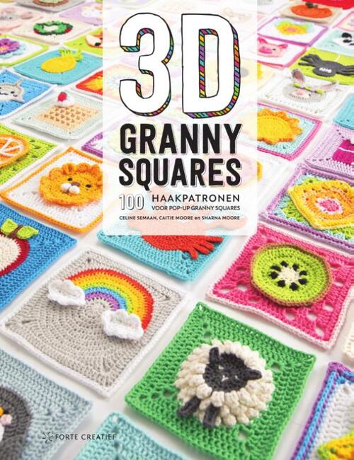 3D Granny Squares 100 Haakpatronen Voor Pop-Up Granny Squares - Celine Semaan, Caitie Moore, Sharna Moore
