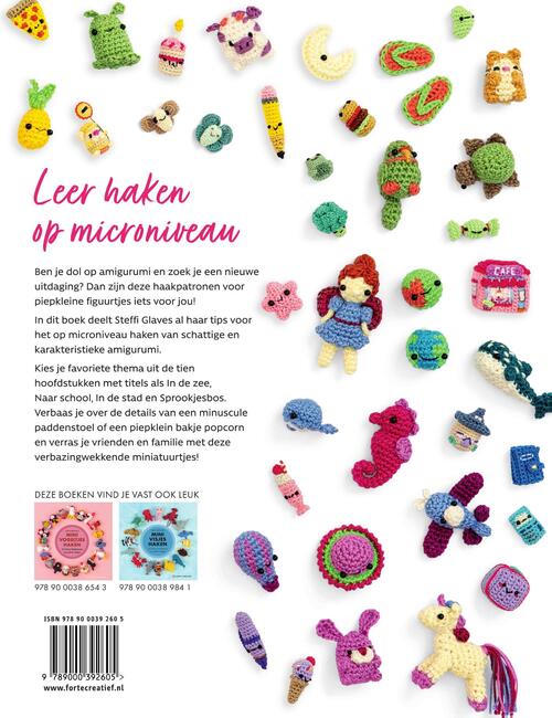100 Micro Amigurumi Patronen Voor Piepkleine Haakprojectjes - Steffie Glaves - Afbeelding 1