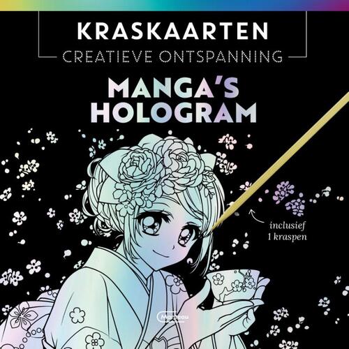 Kraskaarten Creatieve Ontspanning Manga's Hologram Incl. 1 Kraspen